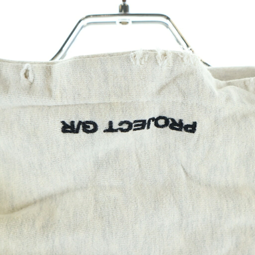 PROJECT G/R(プロジェクトジーアール) ARMY ZIP HOODIE アーミー ジップアップパーカー フーディ グレー