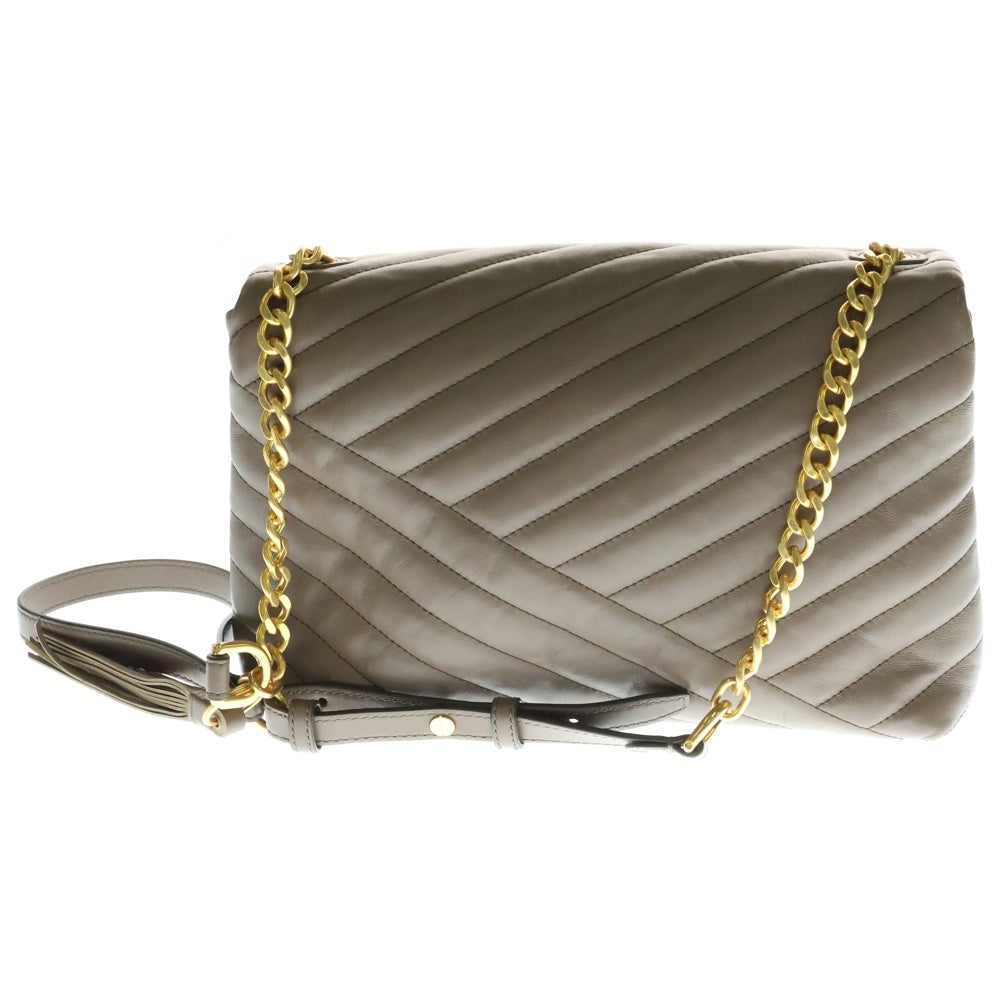 TORY BURCH(トリー バーチ) KIRA CHEVRON キラシェブロン キルティング チェーン ショルダーバッグ ブラウン 53102 レディース