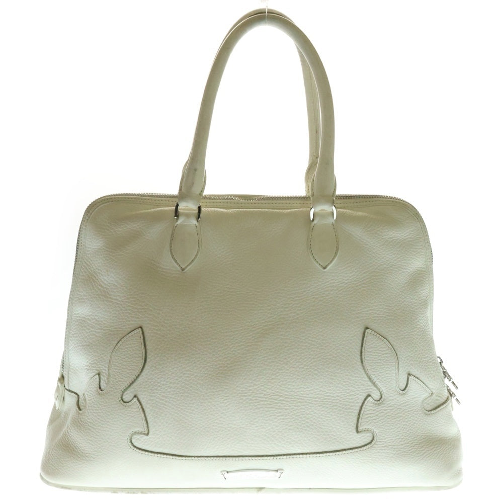 CHROME HEARTS(クロムハーツ) #2 SLOUCHY スラウチー CHフレア装飾 レザーハンドバッグ ホワイト