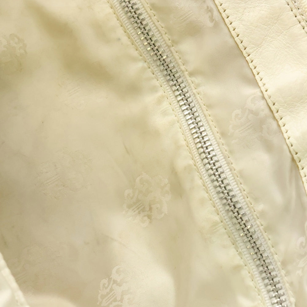 CHROME HEARTS(クロムハーツ) #2 SLOUCHY スラウチー CHフレア装飾 レザーハンドバッグ ホワイト
