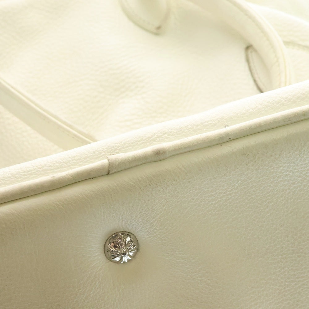CHROME HEARTS(クロムハーツ) #2 SLOUCHY スラウチー CHフレア装飾 レザーハンドバッグ ホワイト