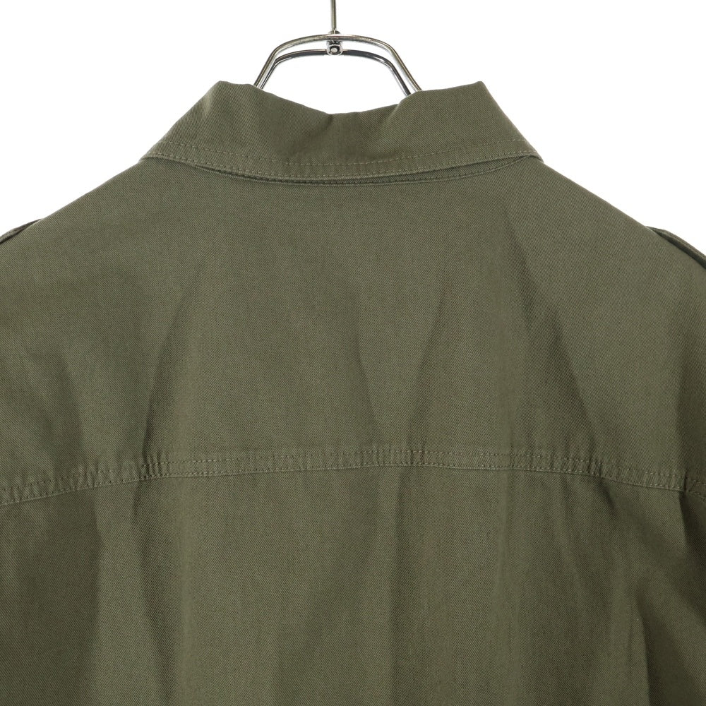 CELINE(セリーヌ) 24SS SAHARIENNE JACKET ロゴワッペン サハリエンヌ ミリタリージャケット ブルゾン カーキ 2W44B177R