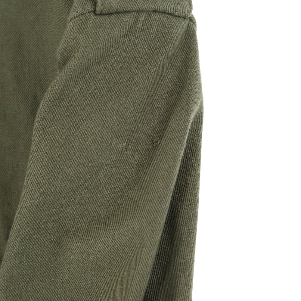 CELINE(セリーヌ) 24SS SAHARIENNE JACKET ロゴワッペン サハリエンヌ ミリタリージャケット ブルゾン カーキ 2W44B177R