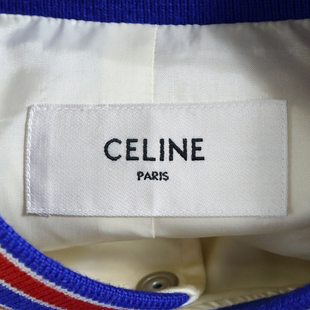 CELINE(セリーヌ) エンブロイダリー アメリカン テディブルゾン ジャケット マルチカラー 2V35N851C