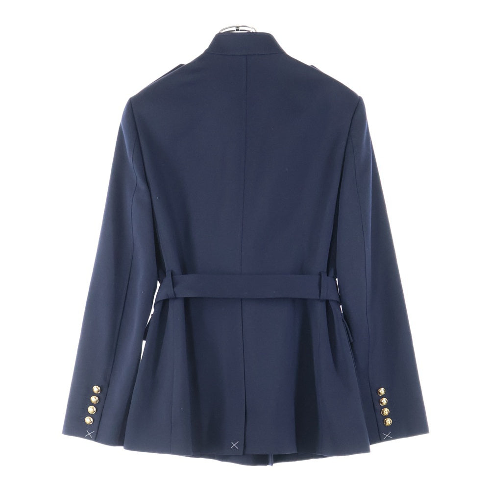 CELINE(セリーヌ) エディ期 ウール オフィサー サファリ ミリタリー ジャケット ネイビー 2V34G092D レディース