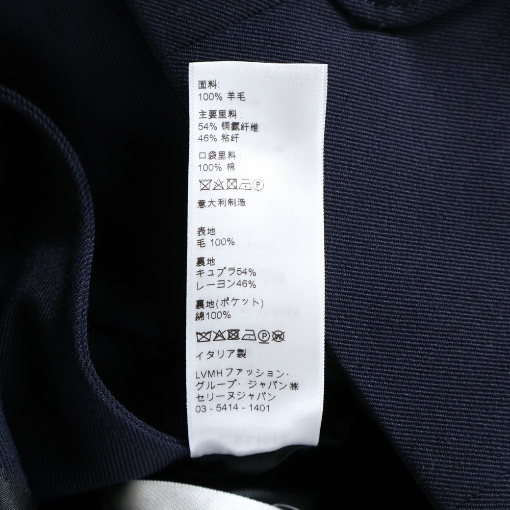 CELINE(セリーヌ) エディ期 ウール オフィサー サファリ ミリタリー ジャケット ネイビー 2V34G092D レディース