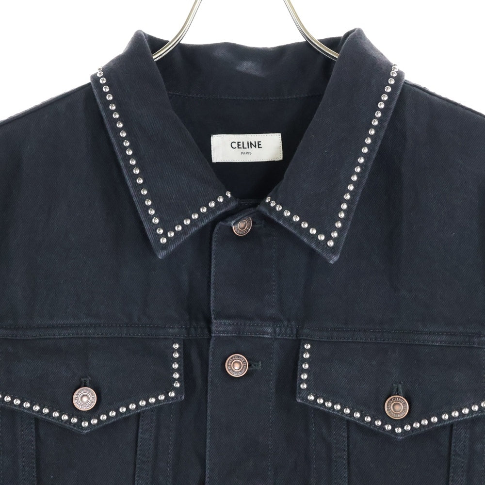 CELINE(セリーヌ) 22SS デニムトラッカースタッズベスト ブラック 2Q438626Q