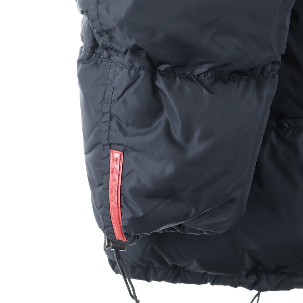 PRADA SPORT(プラダ スポーツ) ジップアップ ナイロン ダウンジャケット ブラック SGV407