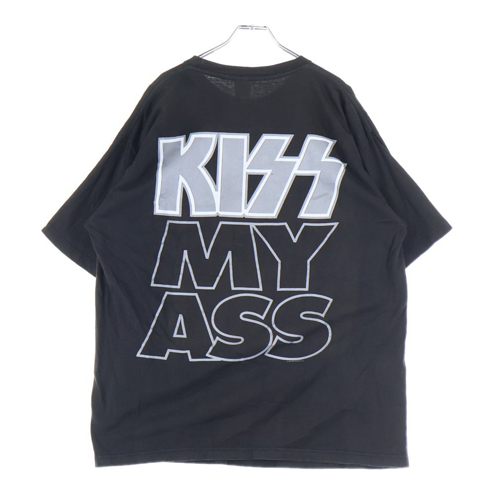 VINTAGE(ヴィンテージ) 90S KISS TEE キス クルーネック 半袖Tシャツ カットソー ブラック