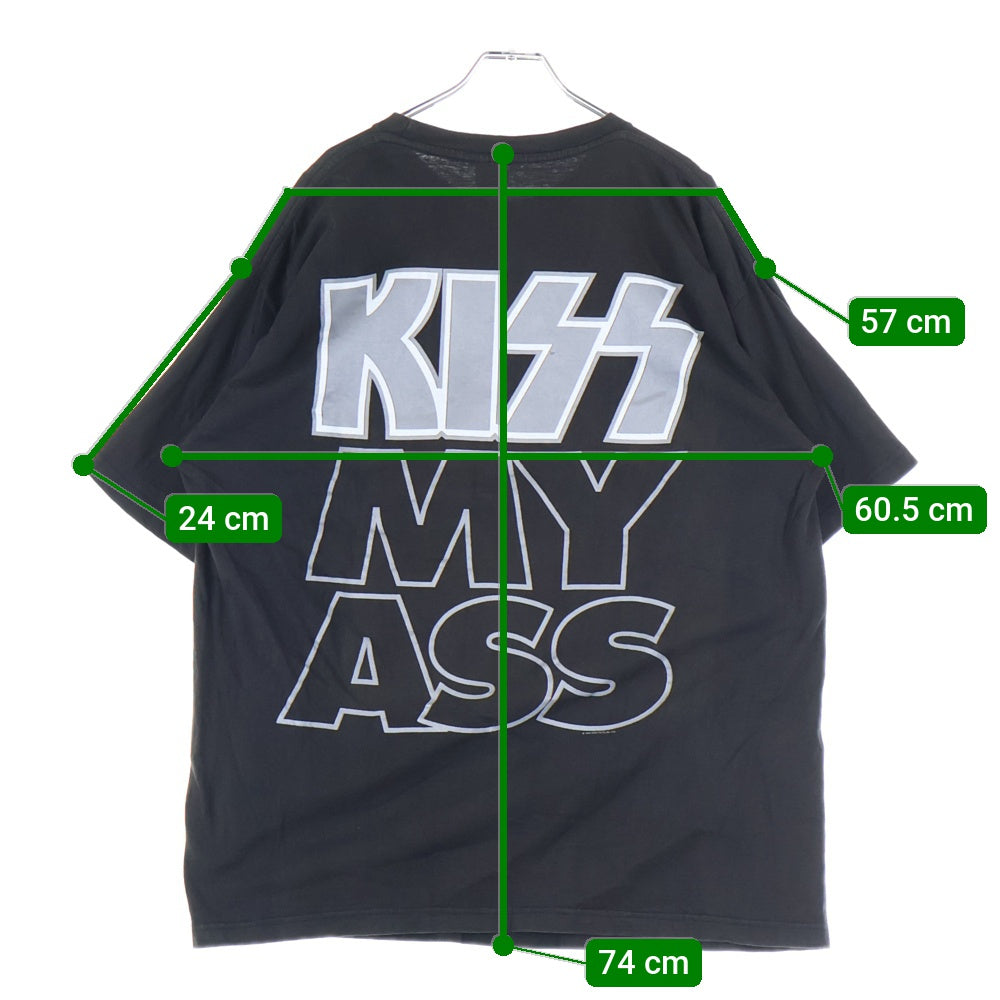 VINTAGE(ヴィンテージ) 90S KISS TEE キス クルーネック 半袖Tシャツ カットソー ブラック