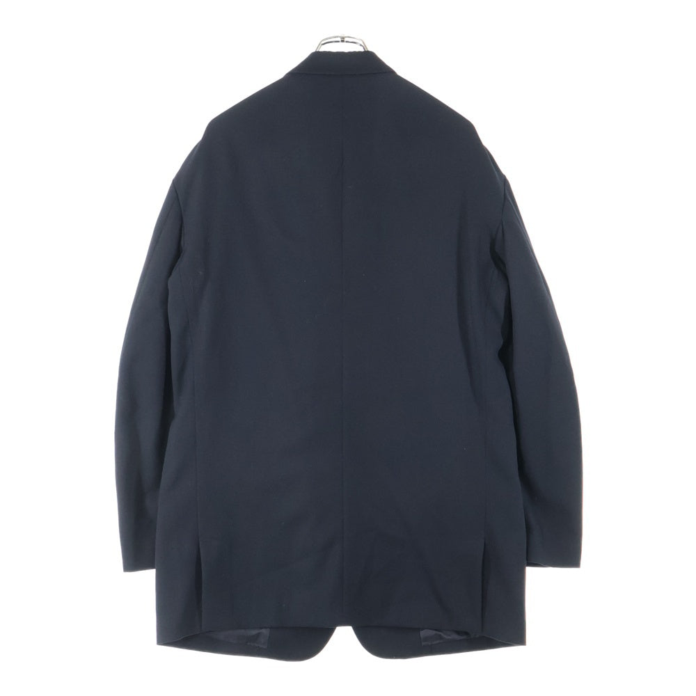 Yohji Yamamoto POUR HOMME(ヨウジヤマモト プールオム) 24AW ショルダーバックル ウールギャバジン 2Bジャケット ブラック HO-J74-534