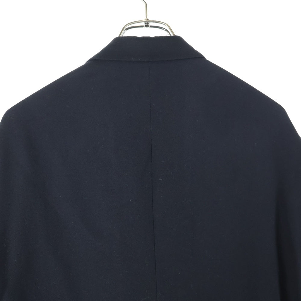Yohji Yamamoto POUR HOMME(ヨウジヤマモト プールオム) 24AW ショルダーバックル ウールギャバジン 2Bジャケット ブラック HO-J74-534