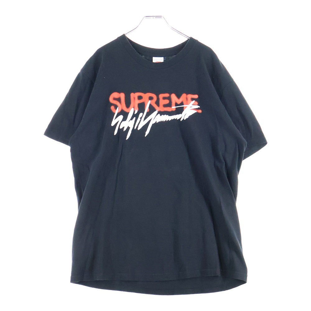 SUPREME(シュプリーム) 20AW Yohji Yamamoto Logo Tee ヨウジヤマモト クルーネック コットン 半袖Tシャツ カットソー ブラック