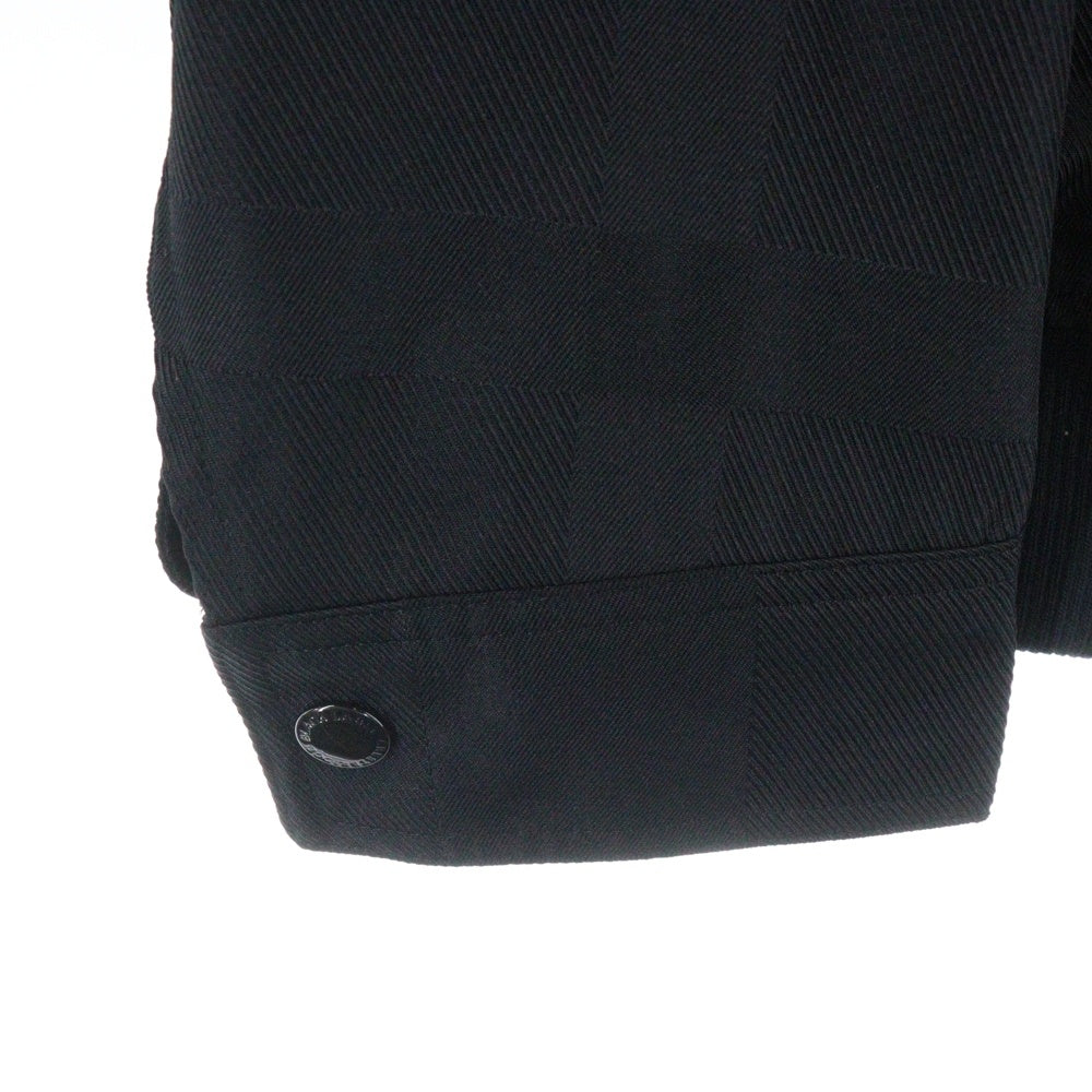BURBERRY BLACK LABEL(バーバリー ブラックレーベル) チェック柄 ジップアップ フーディ ジャケット ブラック 51F04-403-09