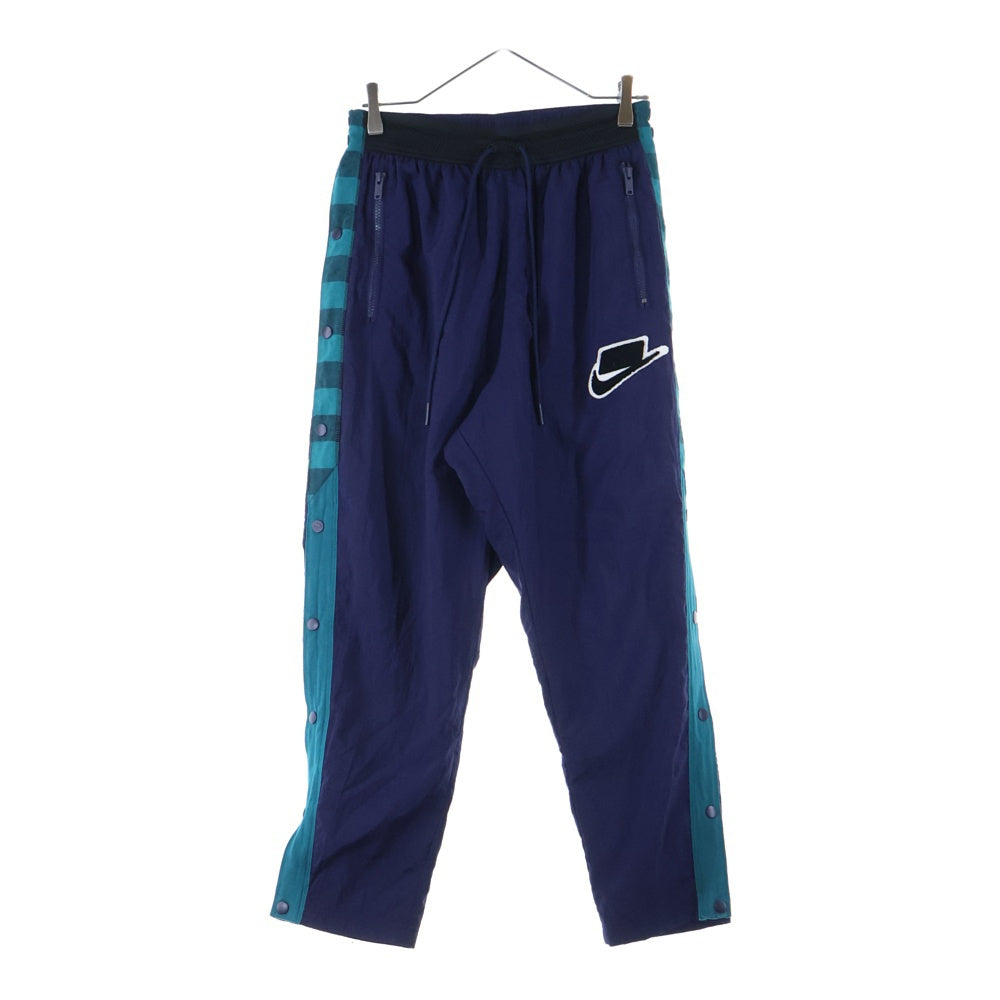 NIKE(ナイキ) サイドボタン ナイロンパンツ ネイビー/グリーン BV4547-498