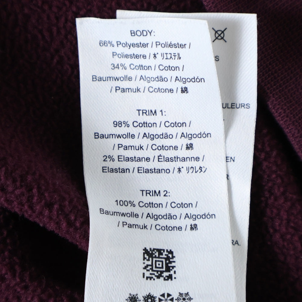 FRED PERRY(フレッドペリー) Arch Branded Sweatshirt ロゴ刺繍 クルーネック 長袖スウェット トレーナー レッド