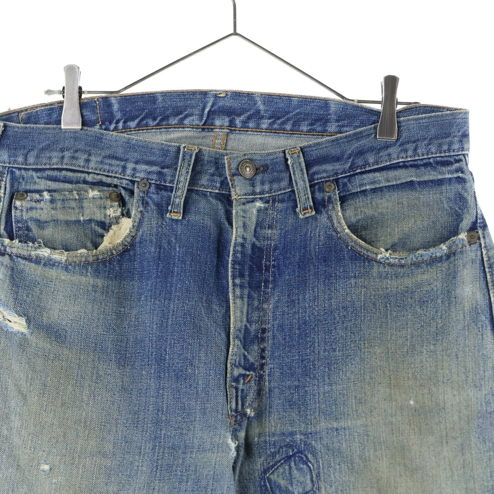 Levi's(リーバイス) 60S VINTAGE 505-0217 ボタン裏16 BIGE SCOVILL ZIP スコビル カムロック ジップフライデニムパンツ インディゴ