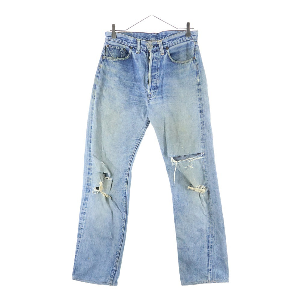Levi's(リーバイス) 70S VINTAGE 501 BIGE 後期 ボタン裏6 平行ステッチ ボタンフライ デニムパンツ インディゴブルー