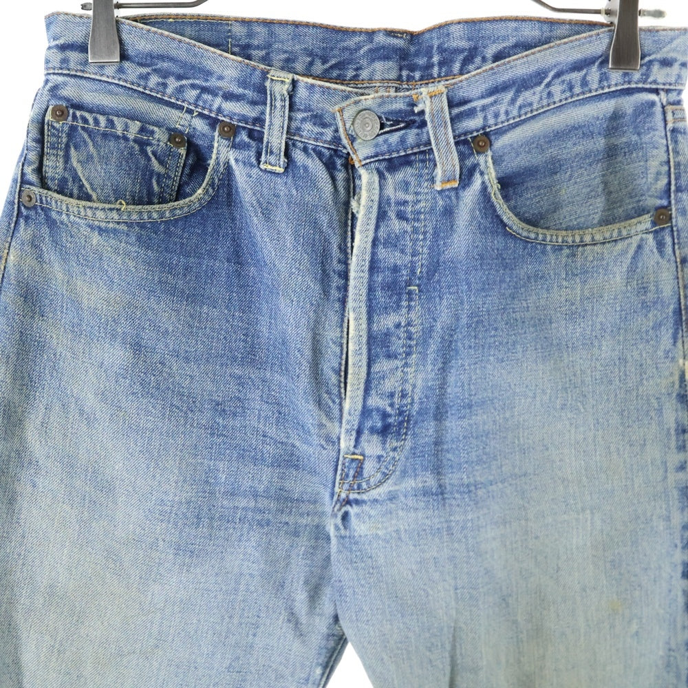 Levi's(リーバイス) 70S VINTAGE 501 BIGE 後期 ボタン裏6 平行ステッチ ボタンフライ デニムパンツ インディゴブルー