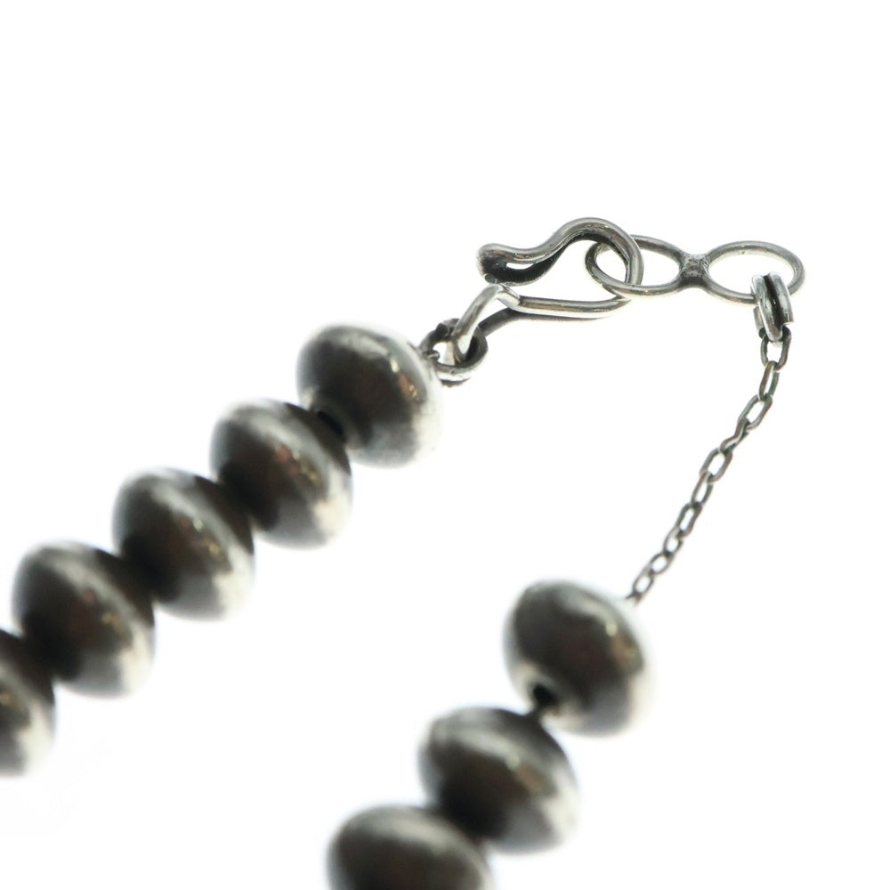 INDIAN JEWELRY(インディアンジュエリー) ナバホ族 ビーズネックレス シルバー