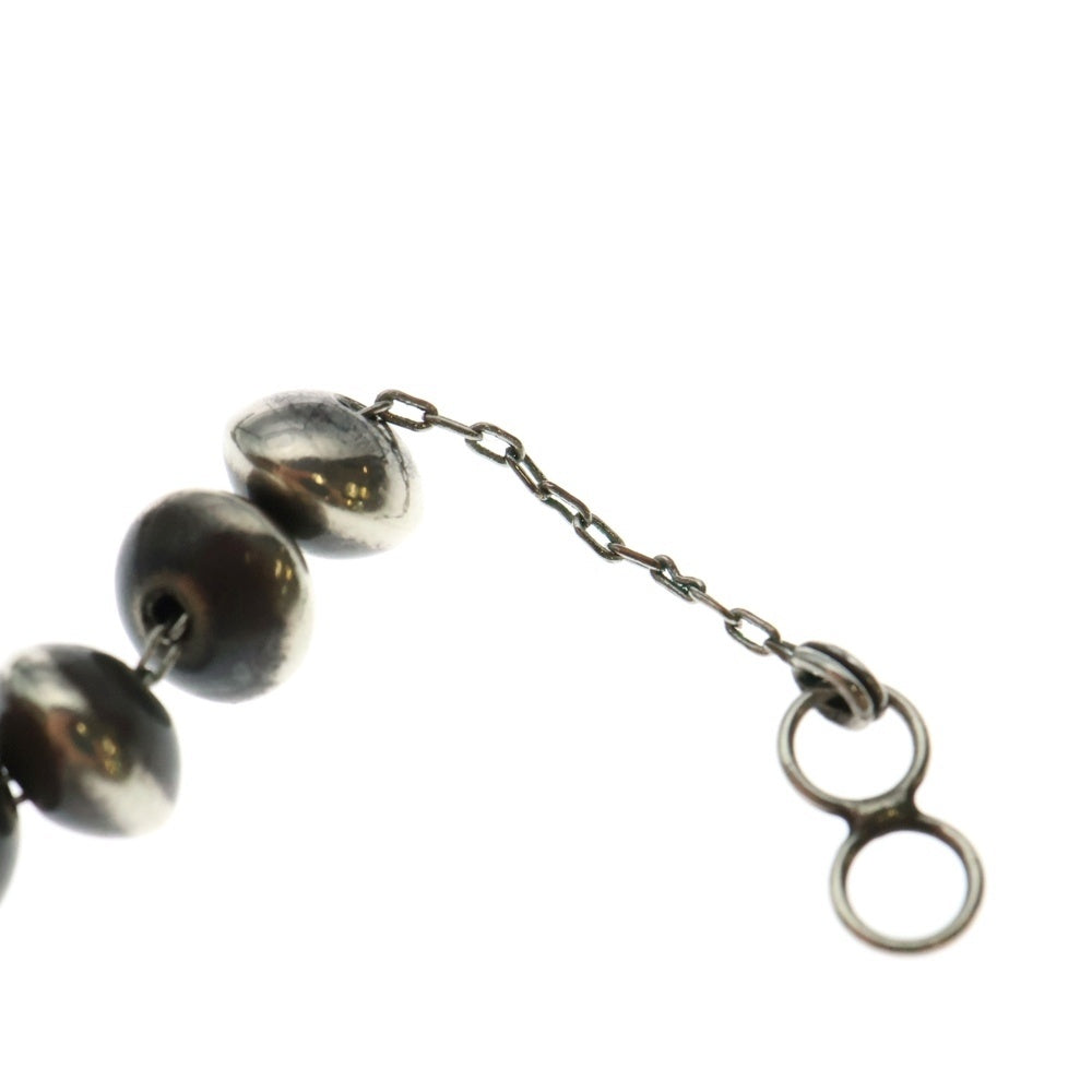 INDIAN JEWELRY(インディアンジュエリー) ナバホ族 ビーズネックレス シルバー