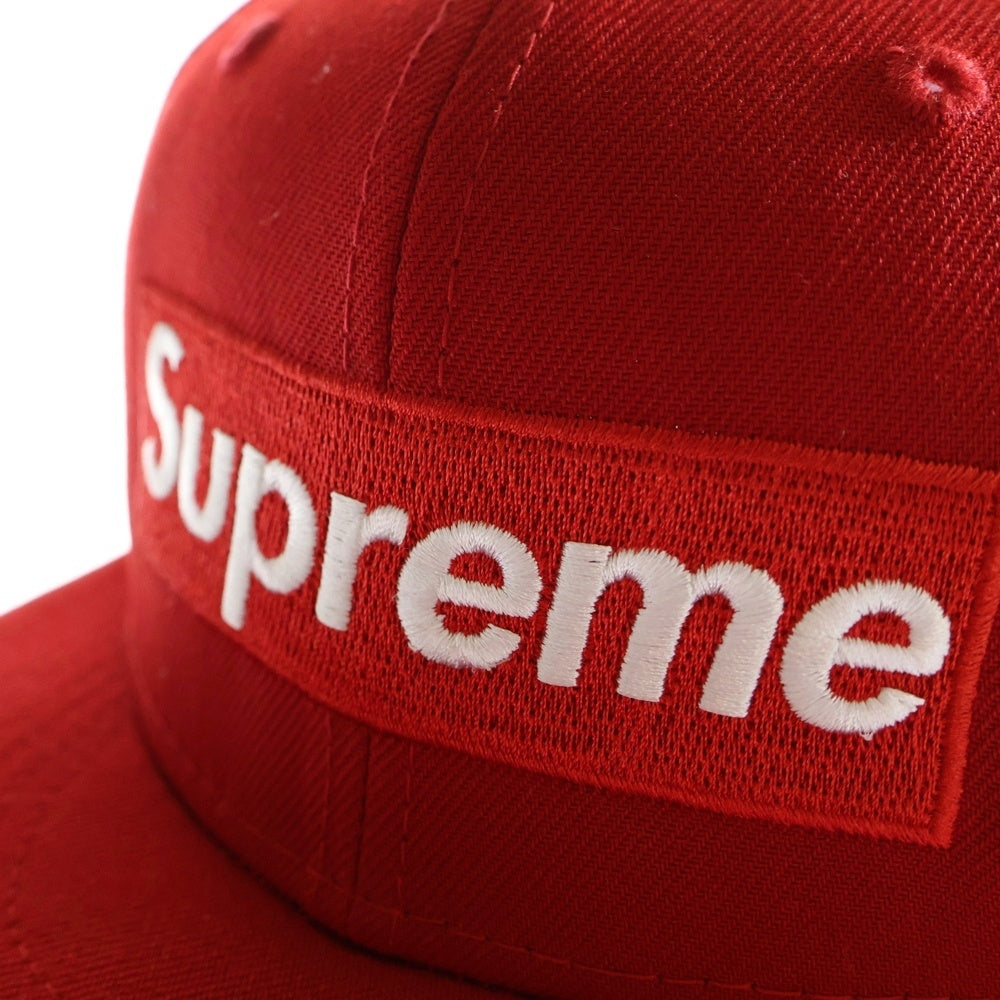 Supreme ベースボールキャップ レッド SUPREME(シュプリーム) ×NEW ERA ボックスロゴ ベースボール