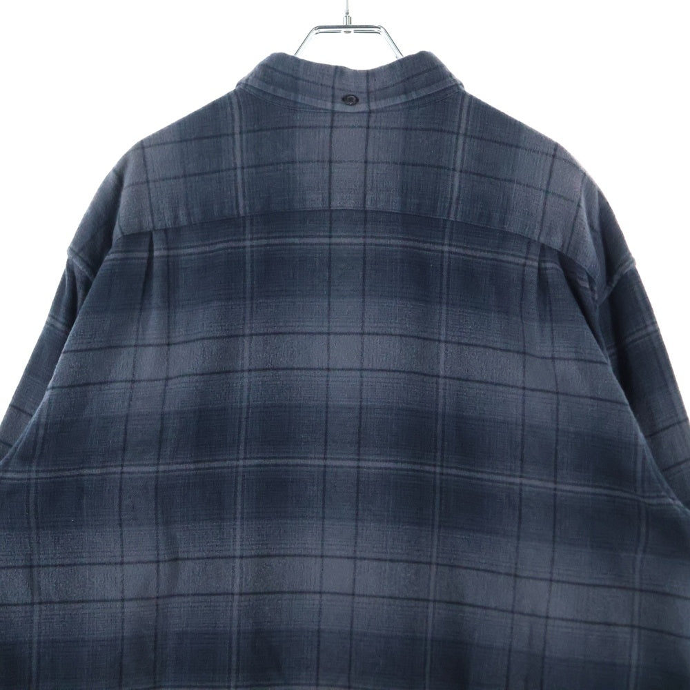 SUPREME(シュプリーム) 23SS Shadow Plaid Flannel Shirt チェック柄 長袖フランネルシャツ ブラック/グレー