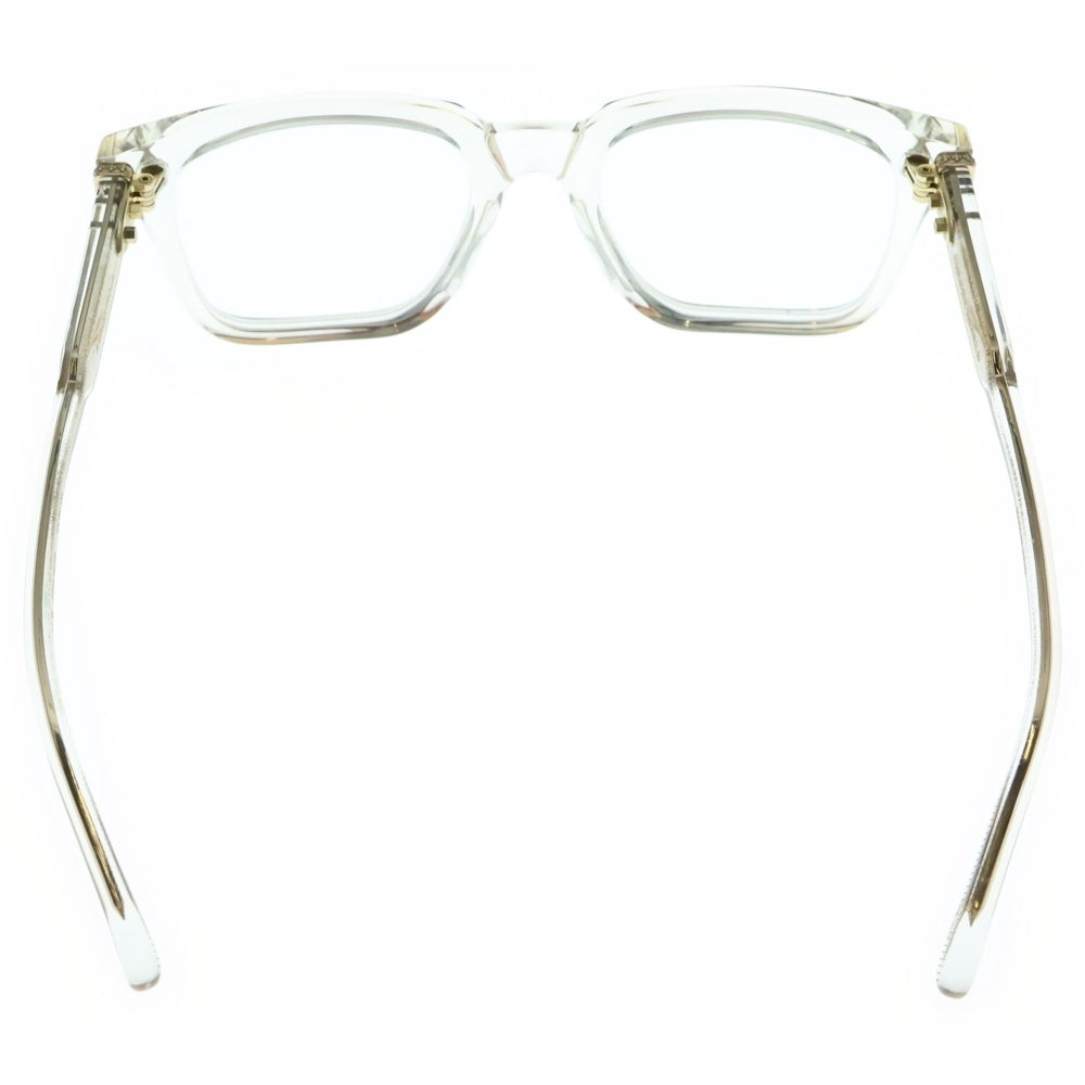 CHROME HEARTS(クロムハーツ) AMBIDIXTROUS CHプラステンプル スクエアクリアフレーム アイウェア 眼鏡 クリア/ゴールド