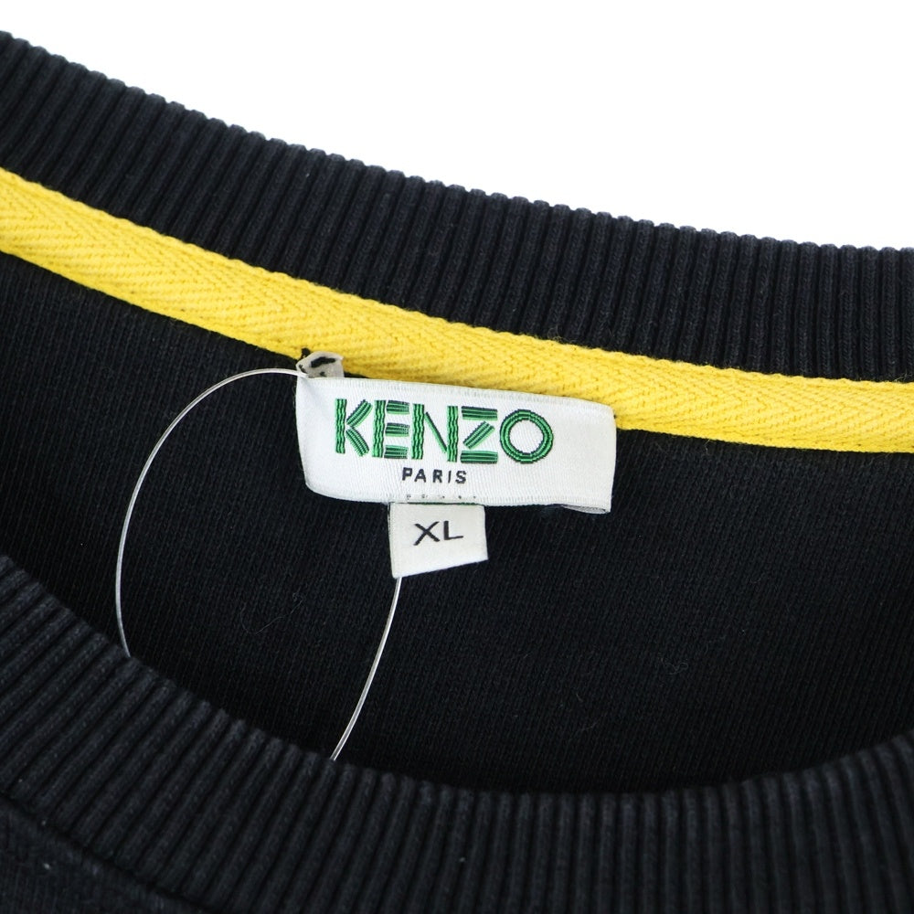 KENZO(ケンゾー) TIGER CLASSIC SWEATSHIRT タイガー刺繍 クルーネック 長袖スウェット トレーナー ブラック F765SW0014XC