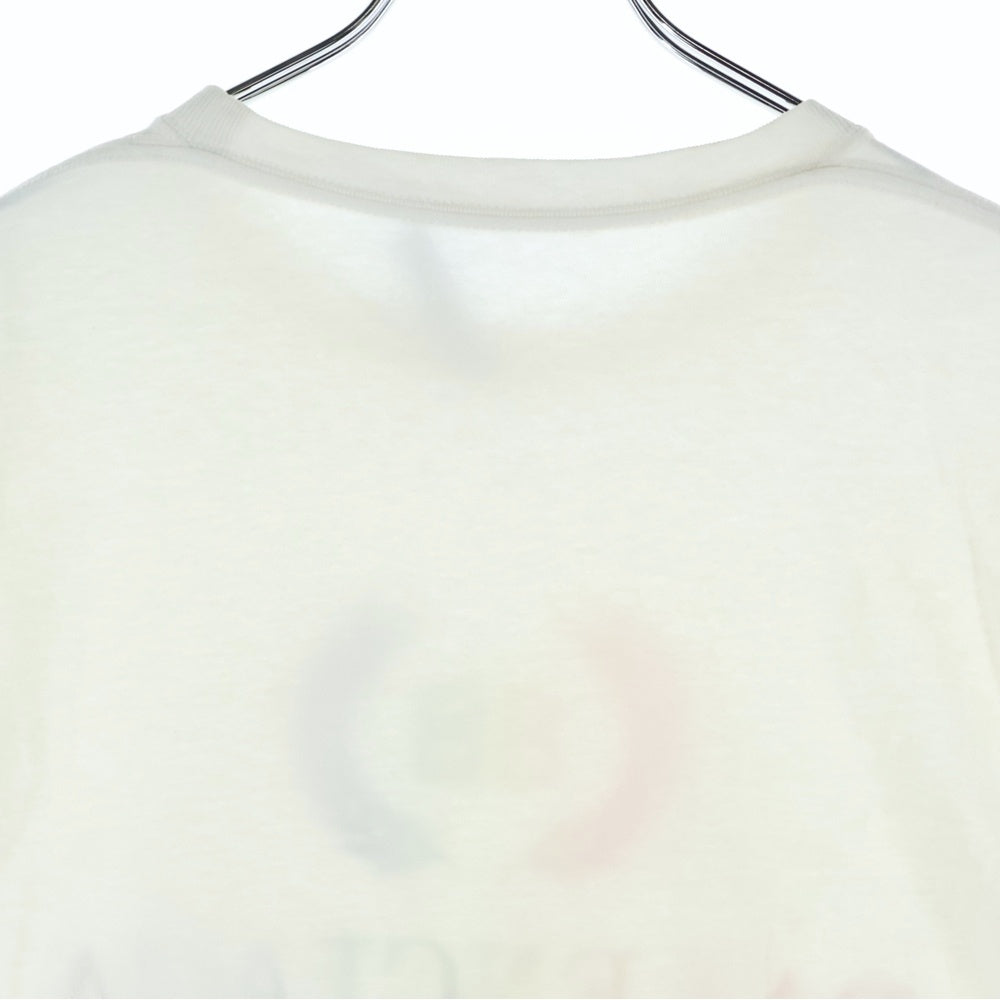 BALENCIAGA(バレンシアガ) 19SS BB LOGO TEE BBレインボーロゴ刺繍 半袖Tシャツ カットソー ホワイト 570805 TEV53