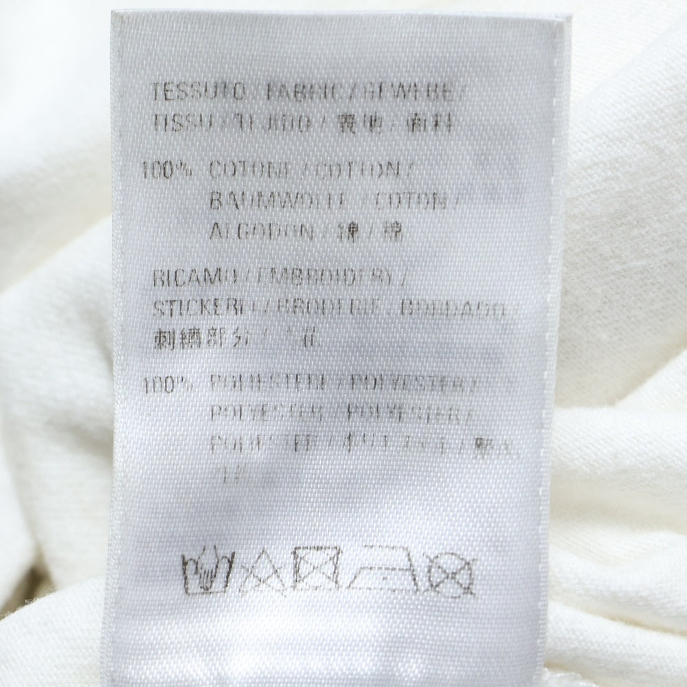 BALENCIAGA(バレンシアガ) 19SS BB LOGO TEE BBレインボーロゴ刺繍 半袖Tシャツ カットソー ホワイト 570805 TEV53