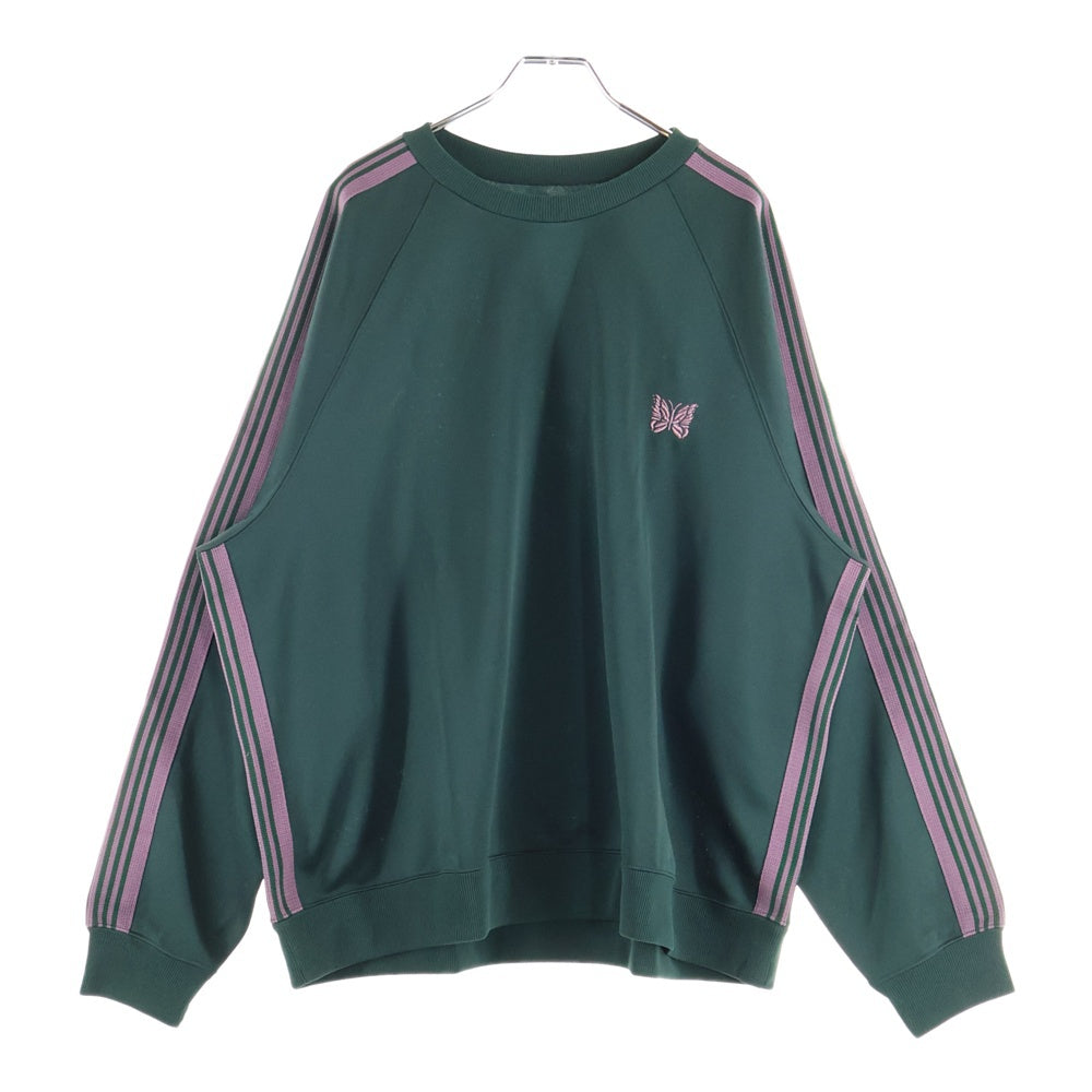 Needles(ニードルス) Track Crew Neck Shirt RW315 サイドライン トラッククルーネックシャツ グリーン