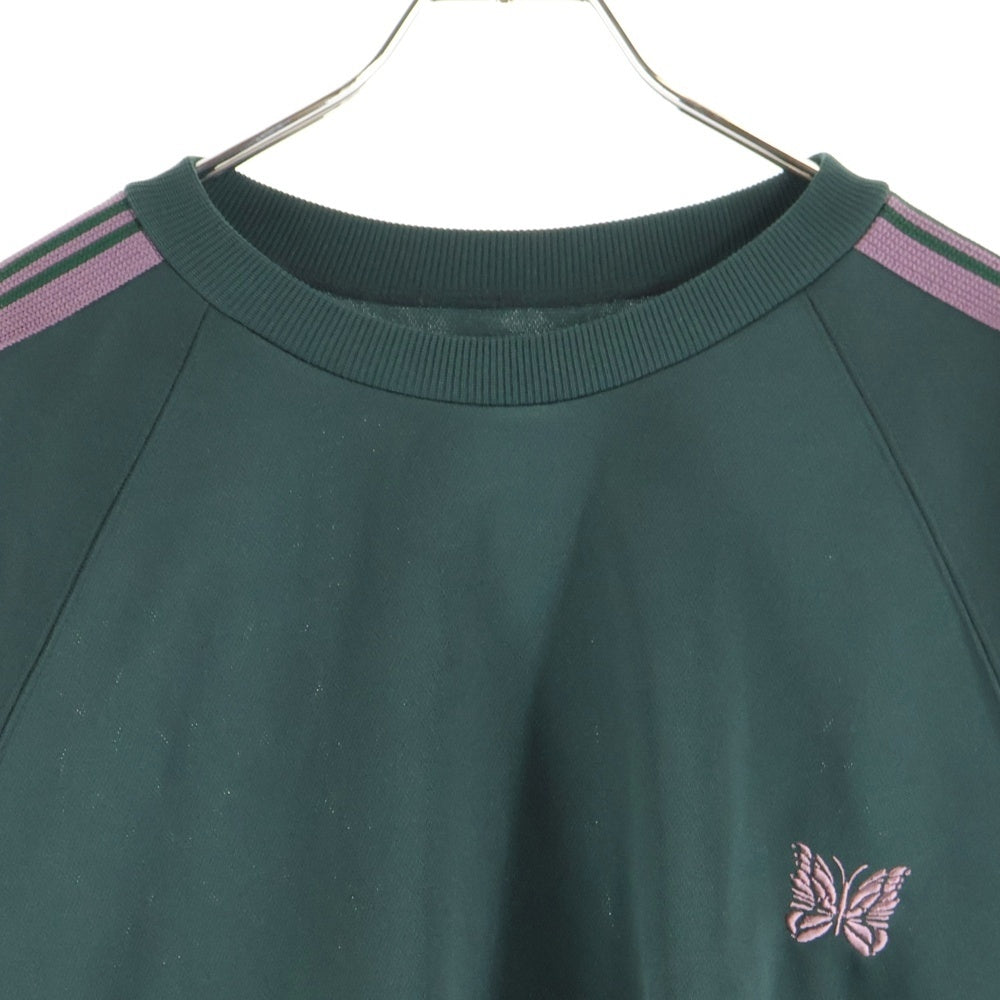 Needles(ニードルス) Track Crew Neck Shirt RW315 サイドライン トラッククルーネックシャツ グリーン