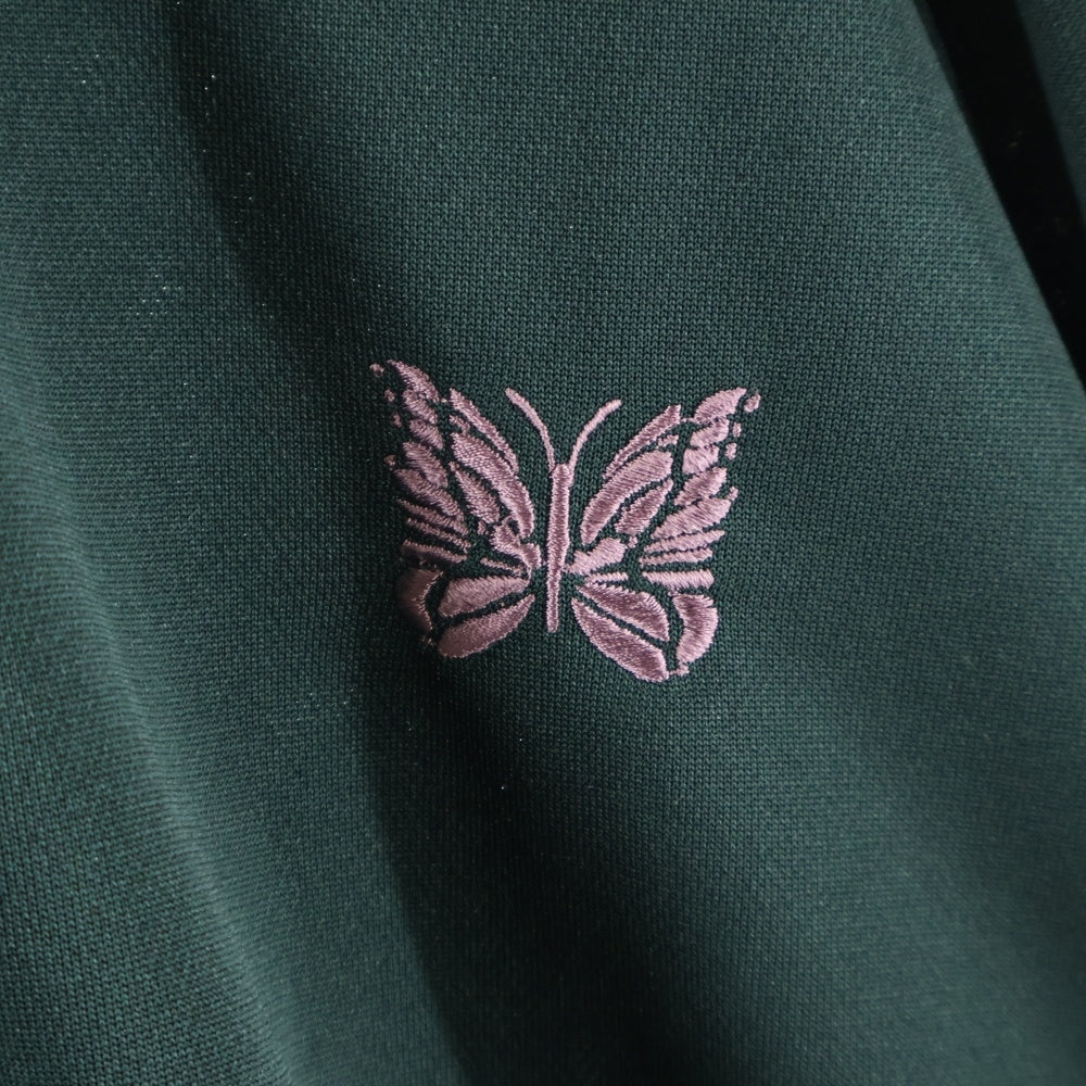 Needles(ニードルス) Track Crew Neck Shirt RW315 サイドライン トラッククルーネックシャツ グリーン
