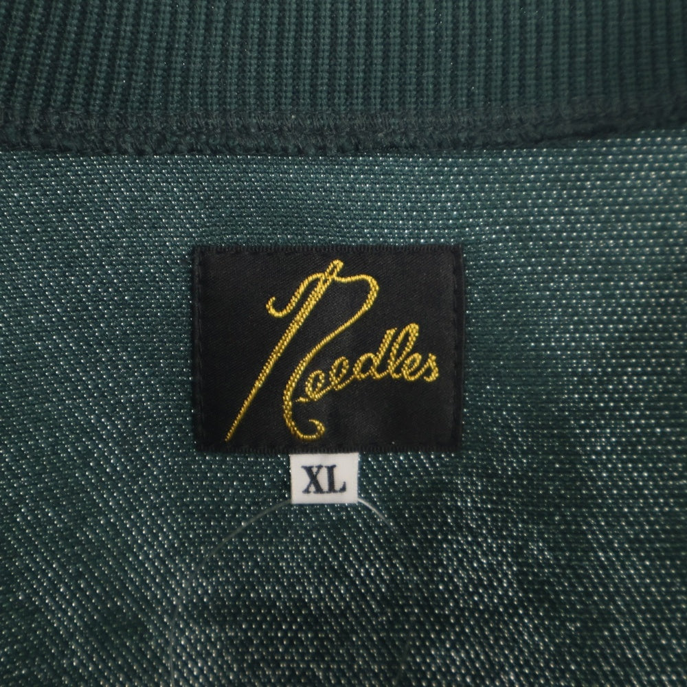 Needles(ニードルス) Track Crew Neck Shirt RW315 サイドライン トラッククルーネックシャツ グリーン
