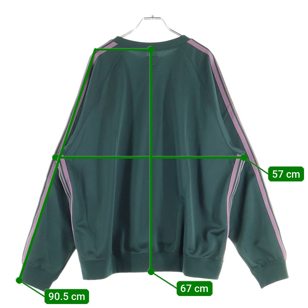 Needles(ニードルス) Track Crew Neck Shirt RW315 サイドライン トラッククルーネックシャツ グリーン