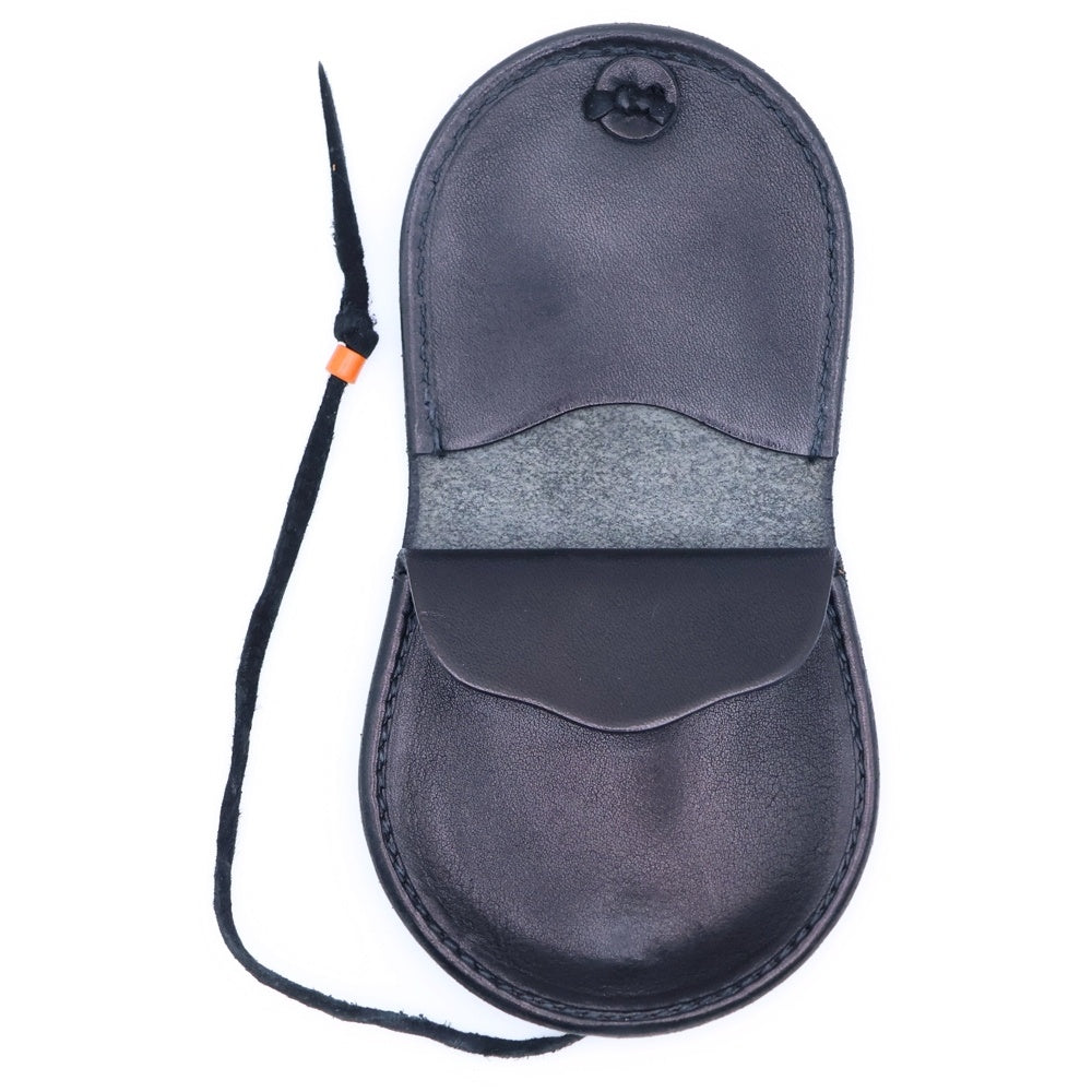 ほぼ未使用　ゴローズ　丸型　サドルレザー ケース ブラック goro's(ゴローズ) サドルレザー 丸型小銭入れ コインケース 財布