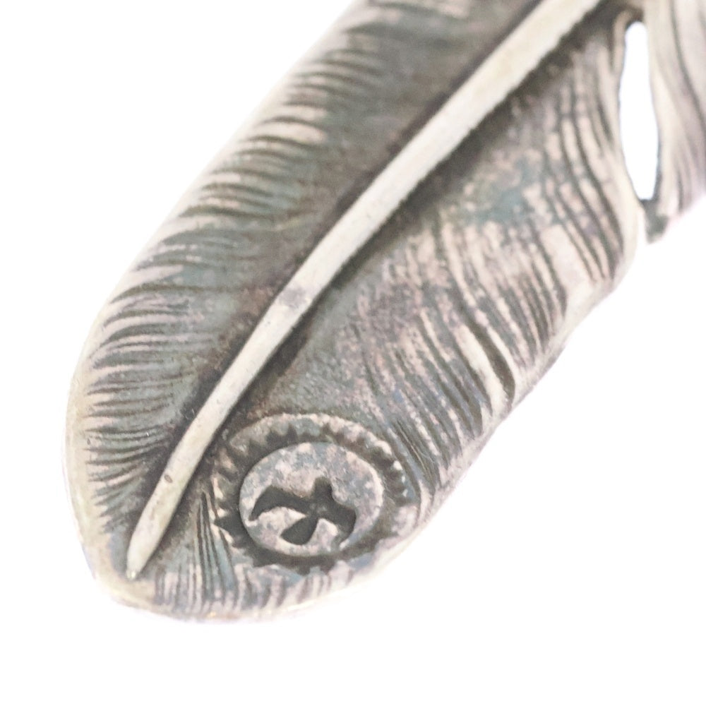 ゴローズ goro's 特大プレーンフェザー sv シルバー goro's(ゴローズ) 【オールド】SVプレーン特大フェザー 右向き