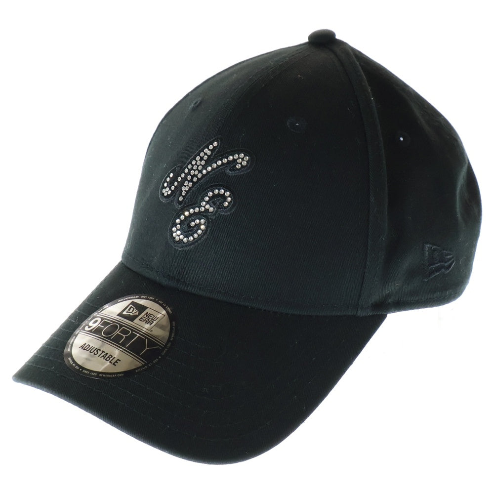 NEW ERA(ニューエラ) 9FORTY Rhinestone Classic LOGO ラインストーンクラシクロゴ ベースボールキャップ ブラック