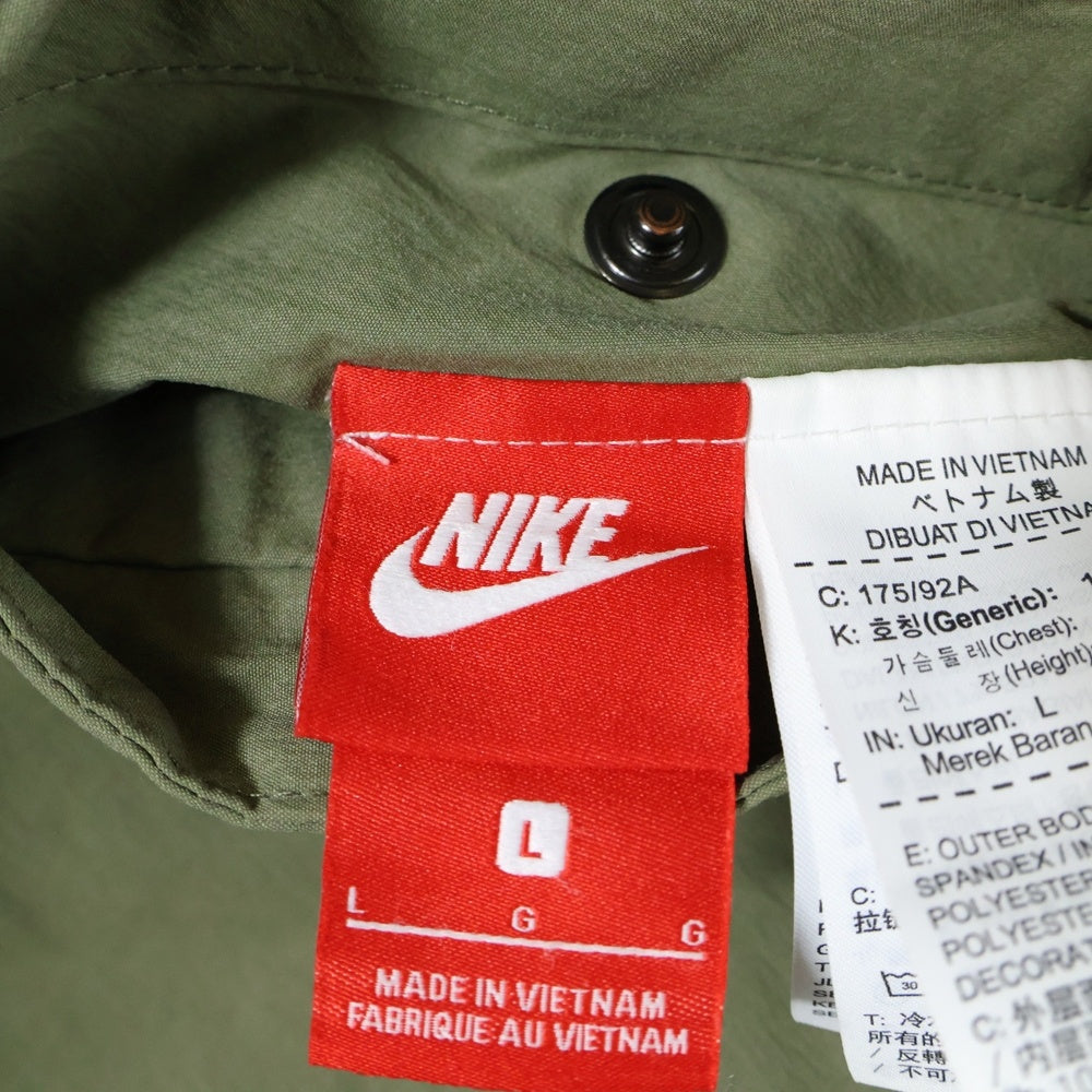 NIKE(ナイキ) REV AF1 AH2034-222 ウーブンジャケット フロントジップアップ リバーシブル ナイロンジャケット カーキ/オレンジ