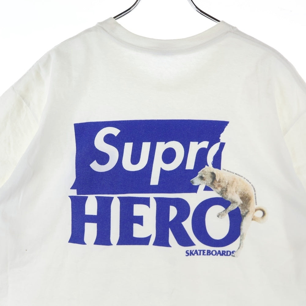 SUPREME(シュプリーム) 22SS ANTIHERO Dog Tee アンタイヒーロードッグプリント 半袖Tシャツ カットソー ホワイト