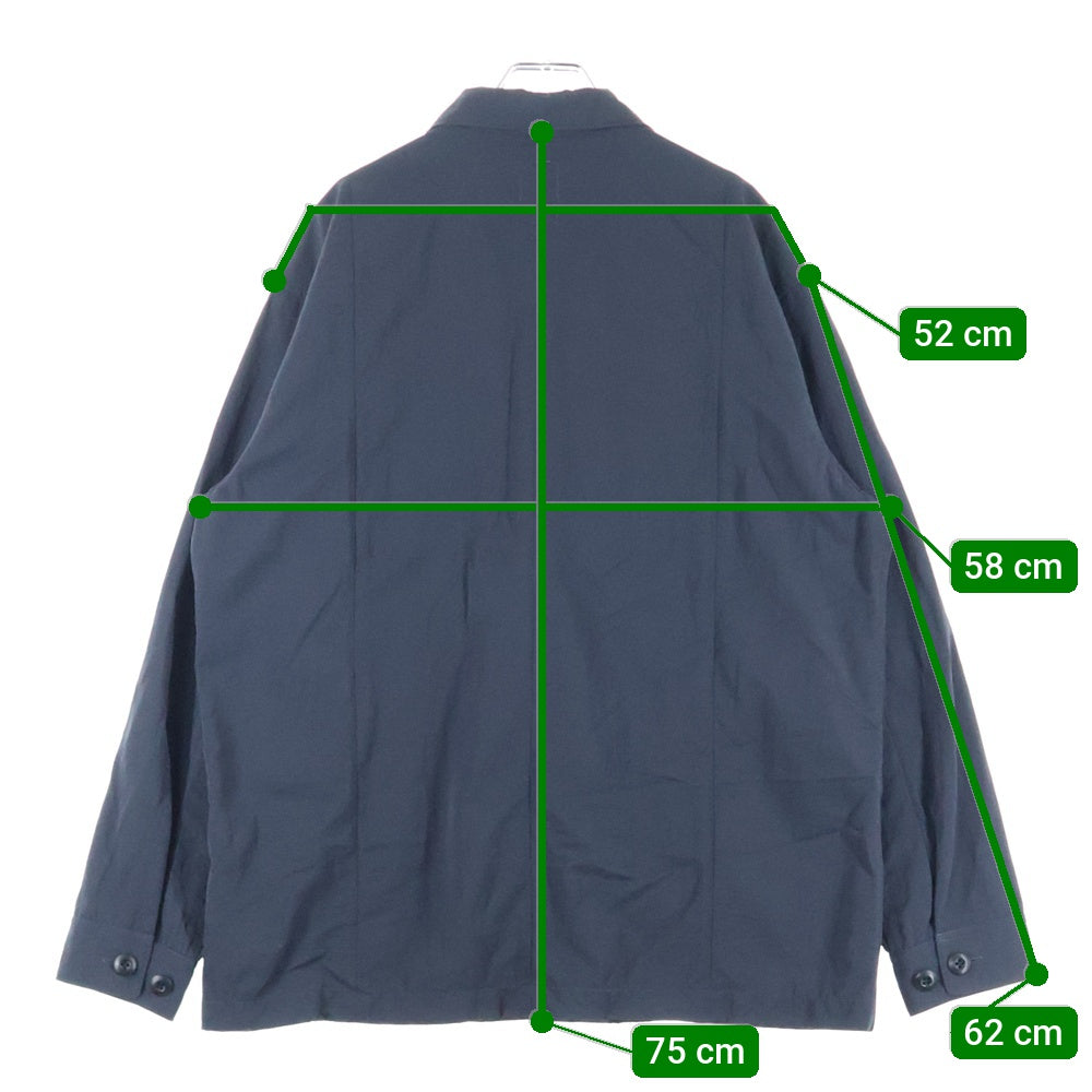 Ron Herman California(ロンハーマン カリフォルニア) California Utility Shirt ナイロン 長袖シャツ ロングスリーブ ネイビー 4020700088
