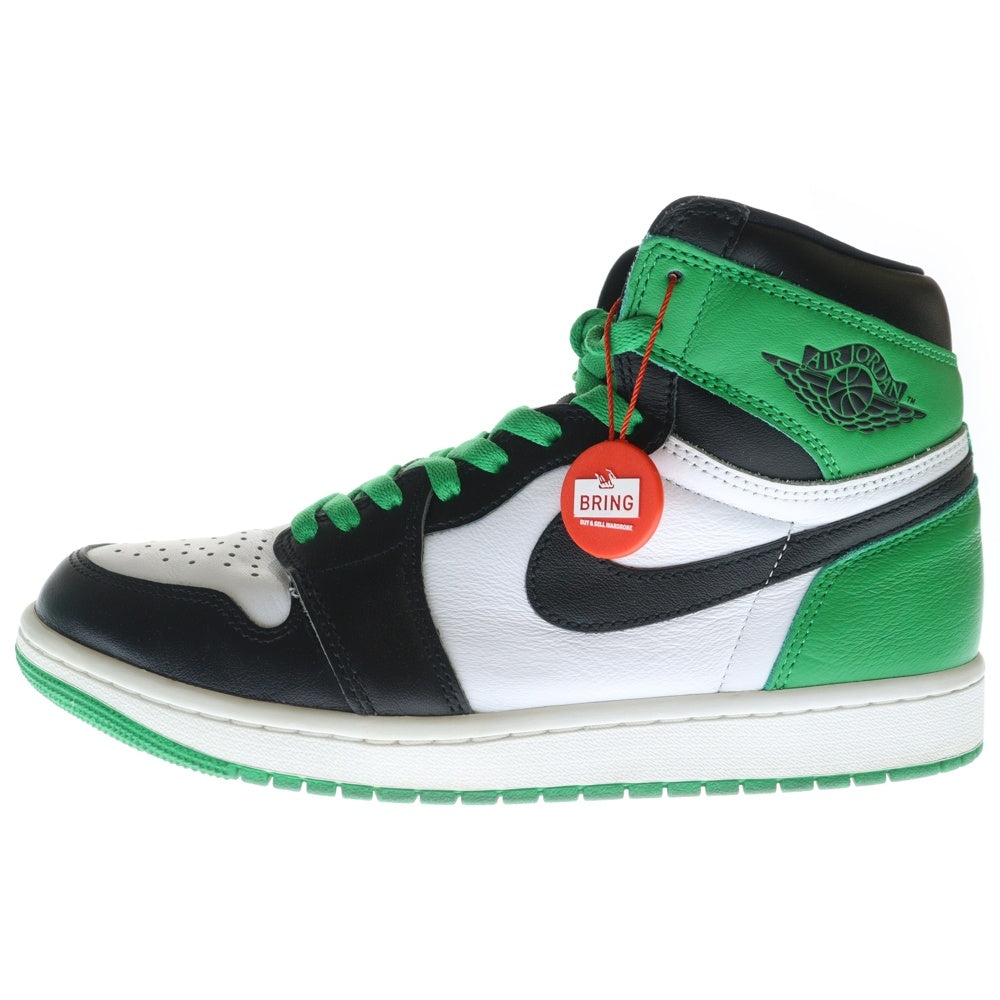 NIKE(ナイキ) AIR JORDAN 1 RETRO HIGH OG LUCKY GREEN エアジョーダン レトロ ラッキーグリーン ハイカットスニーカー グリーン/ブラック US9.5/27.5cm DZ5485-031