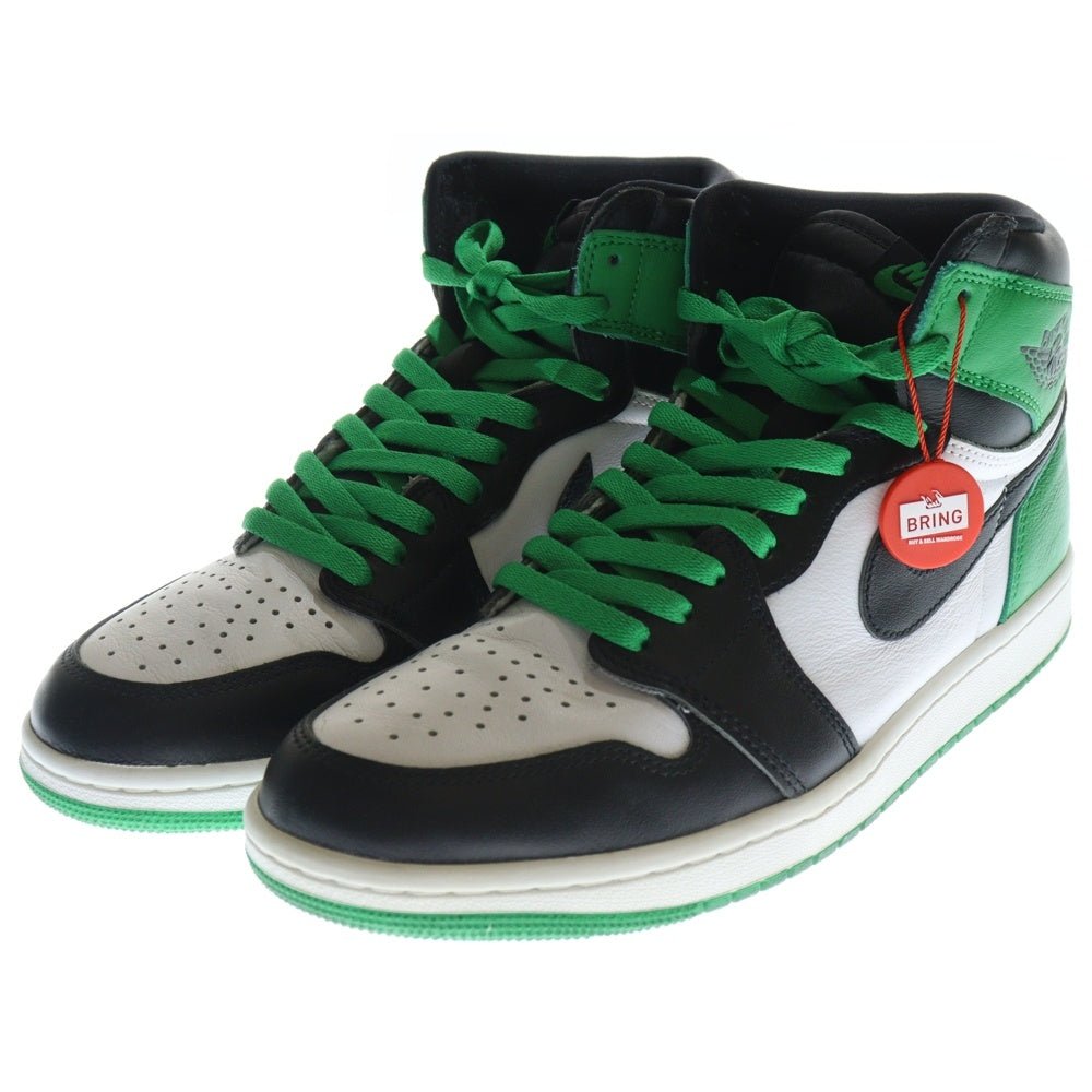 NIKE(ナイキ) AIR JORDAN 1 RETRO HIGH OG LUCKY GREEN エアジョーダン レトロ ラッキーグリーン ハイカットスニーカー グリーン/ブラック US9.5/27.5cm DZ5485-031