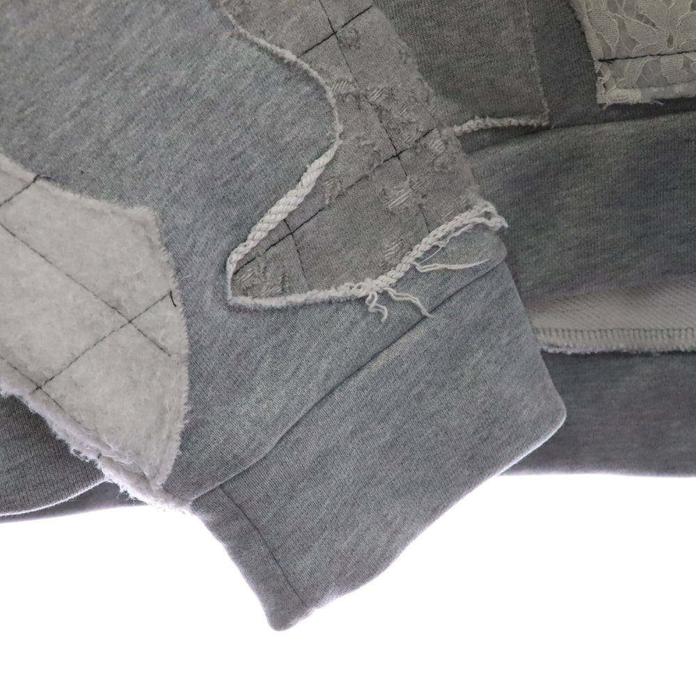 WHO DECIDES WAR(フーディサイズウォー) ATOM PULLOVER アトムプルオーバーパーカー グレー/ホワイト