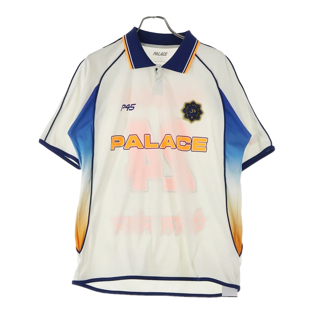 Palace Skateboards(パレススケートボーズ) 24SS CRICKET JERSEY クリケットジャージー ポロシャツ 半袖Tシャツ カットソー ホワイト