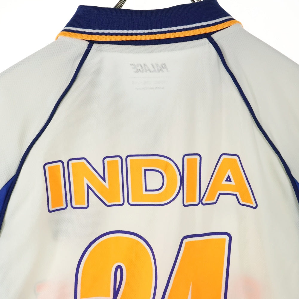 Palace Skateboards(パレススケートボーズ) 24SS CRICKET JERSEY クリケットジャージー ポロシャツ 半袖Tシャツ カットソー ホワイト