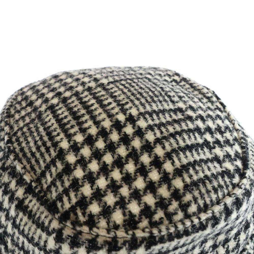 SUPREME(シュプリーム) 21AW × Harris Tweed Classic Logo Crusher Hat ハリスツイード クラシックロゴ クラッシャーハット 帽子 ホワイト/ブラック