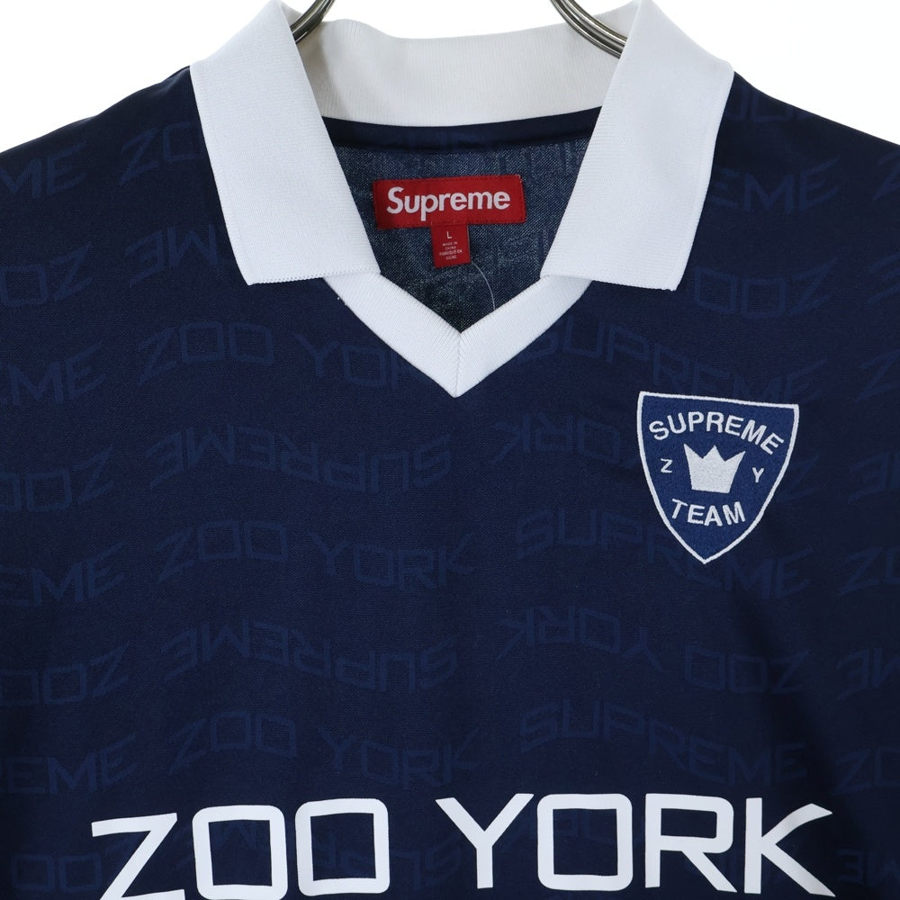 SUPREME(シュプリーム) 25SS Zoo York Soccer Jeysey ズーヨーク サッカージャージー 半袖Tシャツ カットソー ネイビー