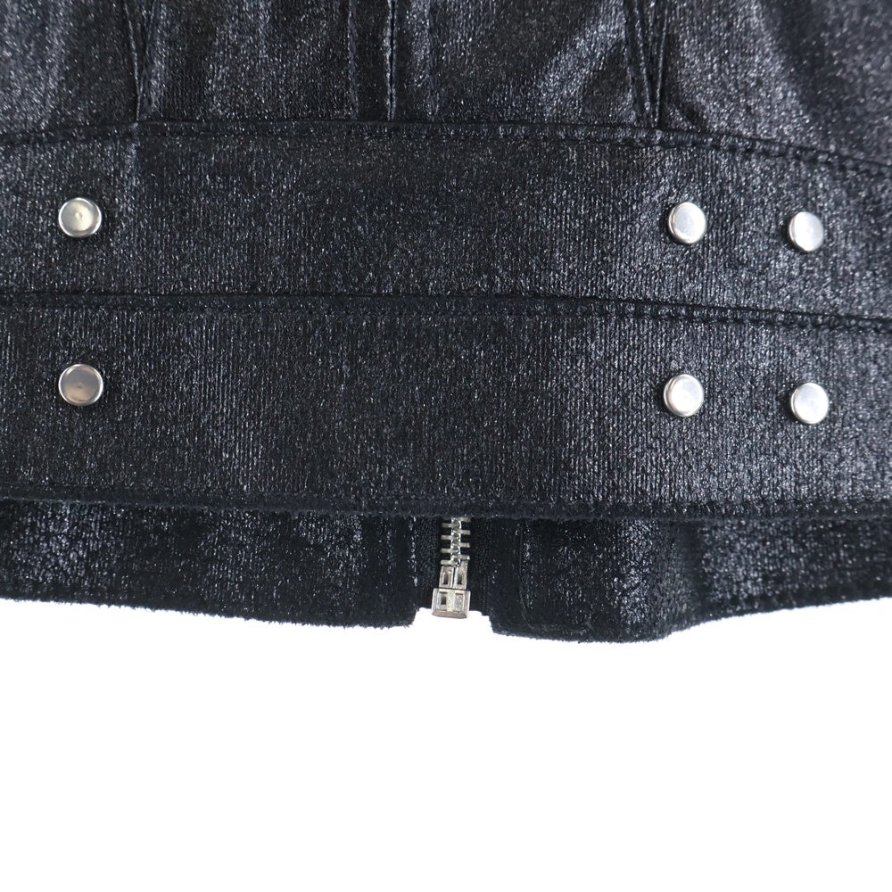 COZY WORLDWIDE(コージーワールドワイド) COZY.WRLD LEATHER JACKET ファー付き フーディージャケット ブルゾン ブラック